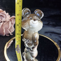 Thumbnail for Vintage Misha USSR 1980 Moscow Olympic Bear Porcelain Figurine Statue 4.5