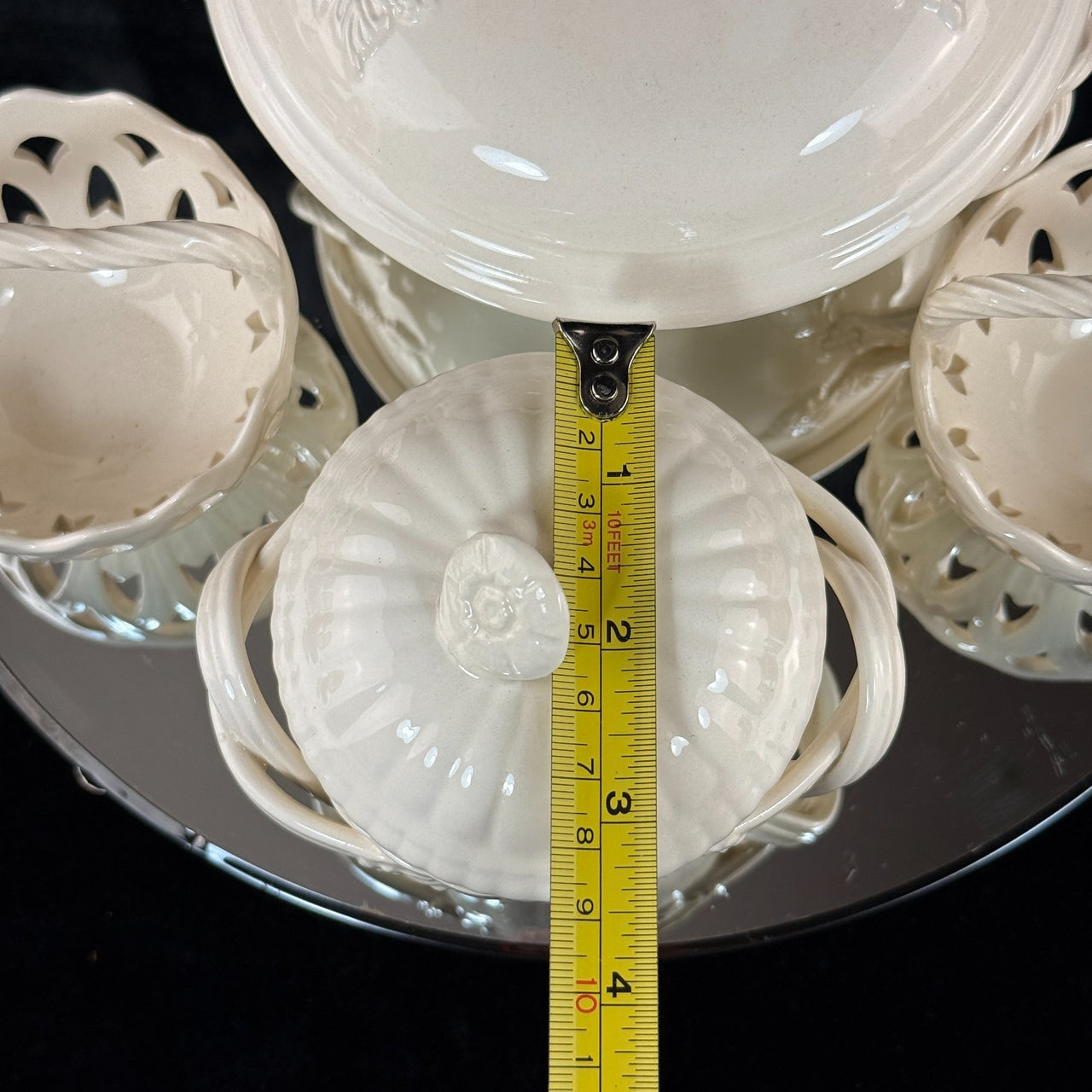 Royal Creamware Elegant "Occasions" Fine China Serving Set Porcelain Bowl Set3