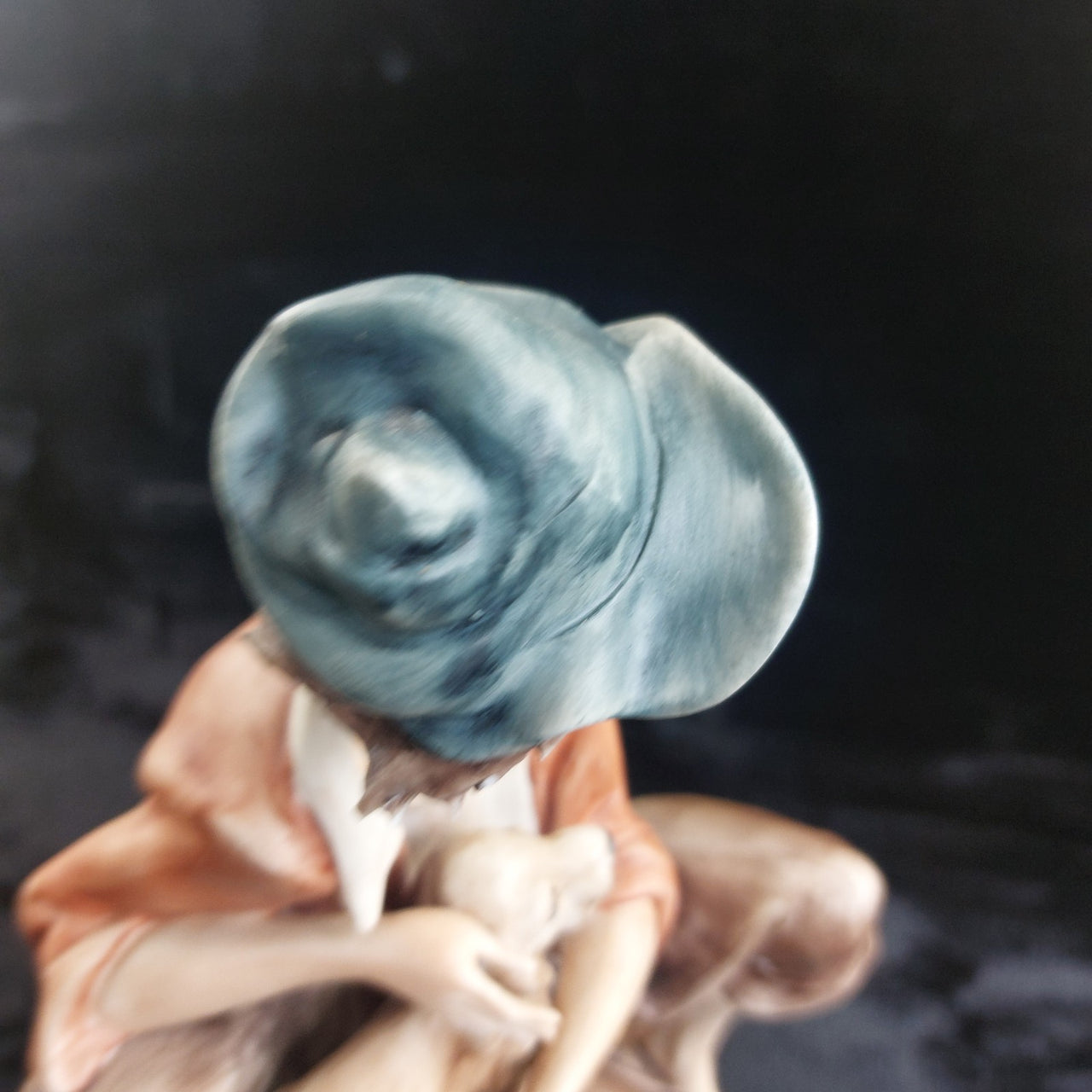 Capodimonte Style Boy &dog Figurine with Dog & Fruit Basket 11" Porcelain Large8