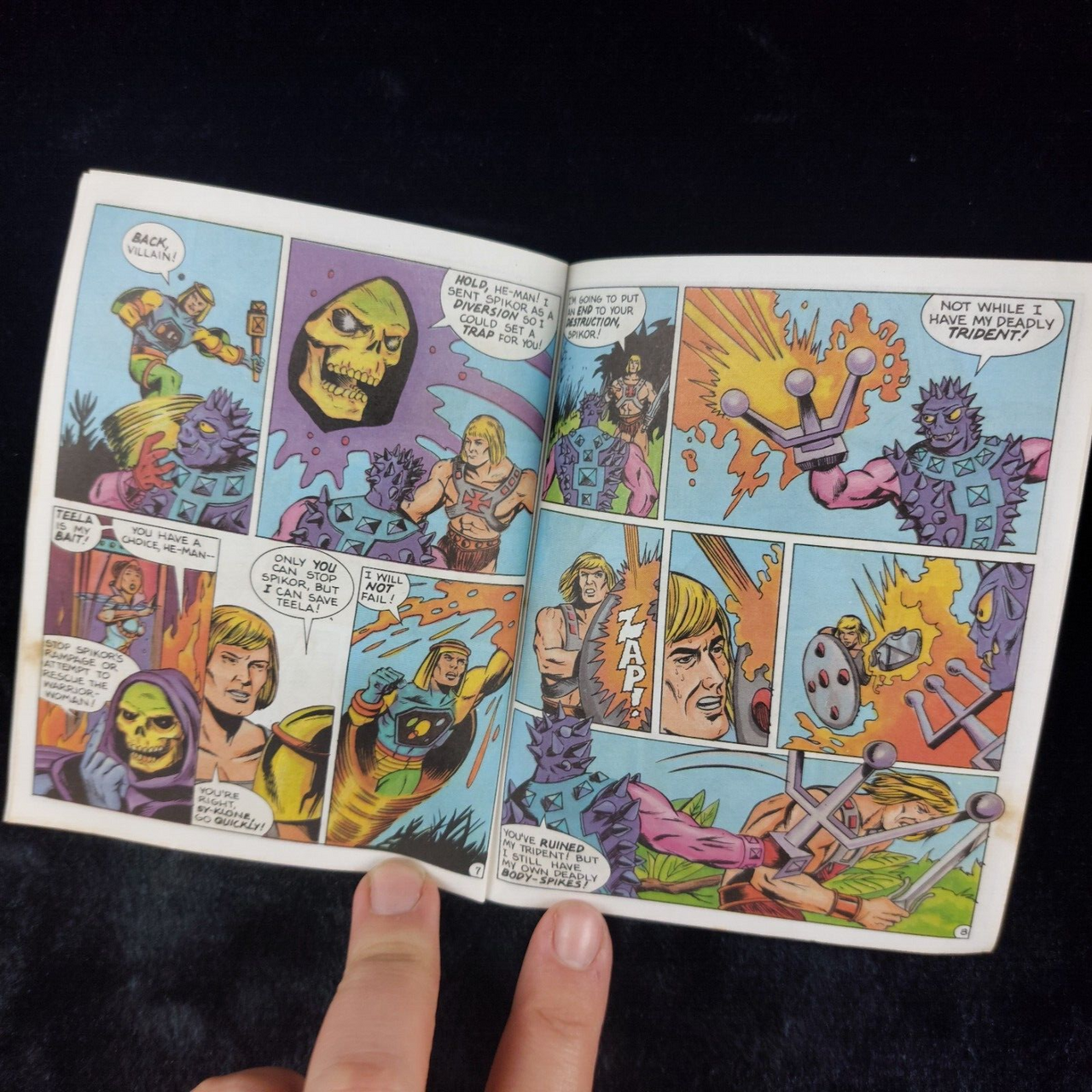 Masters of the Universe "Spikor Strikes" Mini-Comic -Vintage United States 19843