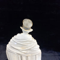 Thumbnail for Leonardo Collection Elegant Lady Figurine – Good 28 cm Gilded Blue Striped Cape.6