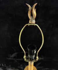 Thumbnail for Vintage VictorianStyle Carved Wood Table Lamp and Frames Set8