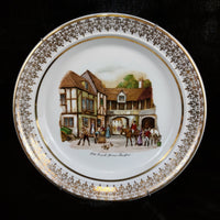 Thumbnail for Old Coach House Stratford Decorative Ceramic Plate Gold Trim 8.5in Wall Hanger9