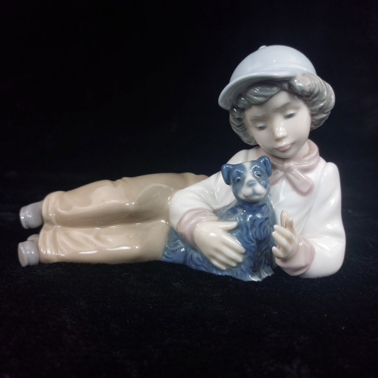 NAO by Figurine Lladro 6" Boy with Dog 1991 Spain Porcelain Collectible decor4