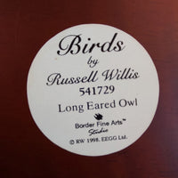 Thumbnail for Border Fine Arts 1998 Long Eared Owl Russell Willis 541729  BFA Birds Figurine2