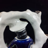 Thumbnail for Rare Victorian Staffordshire Gentleman with Rooster antique Figurine (1840-1860)9