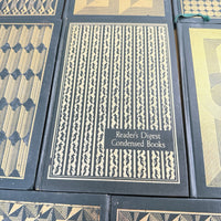 Thumbnail for Reader’s Digest Condensed 1980s Books Set x9 Green Leatherette Bookshelf Deco9