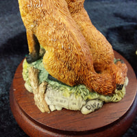 Thumbnail for Border Fine Arts Fox Figurines: Fox & Cub, Vantage Point, damage ear 1990 & 19945