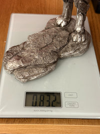 Thumbnail for Edge Sculpture Metallic Boxing Hare Statue by Andrew Hull Metal Finish 13