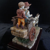 Thumbnail for Large signed Juliana Collection 2000 Horse Carriage Figurine size see Handmade17