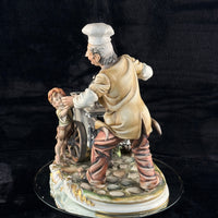 Thumbnail for Rare Capodimonte N Crown Italian Figurine M. Lory Ice Cream Large Seller 12
