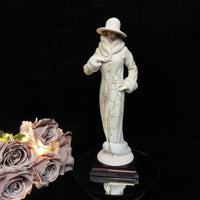 Thumbnail for RARE Giuseppe Armani Winter Flowers Lady figurine Florence boxed White Fur Coat.19