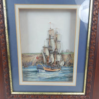 Thumbnail for Framed 3D Art H.M.B. Endeavour  Refit Handcrafted  Signed by Freeman Whitby2
