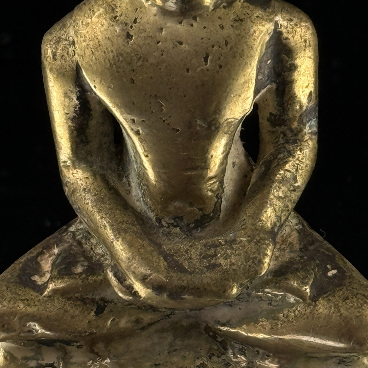 Jain Bronze Statue – Naga Parshvanatha Jain Tirthankara 3” Serpent Hood Idol4