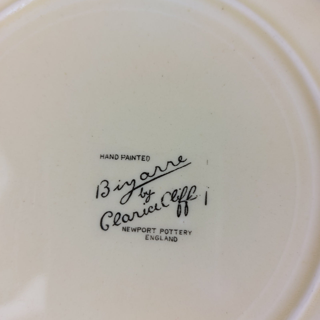 1927-1936 Clarice - Cliff "Bizarre" Plate 8" Rare Newport Pottery England Brand.6