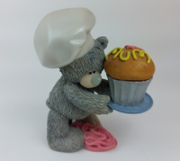 Thumbnail for Me to Grey You Tatty Teddy Chef with Cupcake 4 Inch Handmade Figurine Bear0