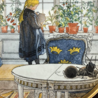 Thumbnail for Royal Copenhagen Carl Larsson Flowers on the Windowsill Framed Porcelain Plate2