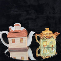 Thumbnail for Keele Pottery St Thatched Cottage & Pleasant Hill Station Teapot Set kitchen dec9