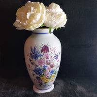 Thumbnail for Franklin Mint Glory Alpine Chelsea Flower 1991 Large porc Vase Marjorie Blamey.12