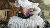 Thumbnail for Very Dresden rare Lace Porcelain Dancer Figurine marked ART Germany see the pic9