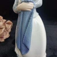 Thumbnail for Nao by Lladro Girl lady Figurine 10in 1991 Lamb Bonnet Baby see hat decor Lladró8