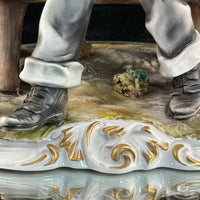 Thumbnail for Capodimonte M. Figurine Lory Man With Doves – Signed – 13