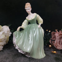 Thumbnail for Royal Doulton Fair Lady Good Porcelain 1962 Figurine- HN2193  Mint Green Dress 10