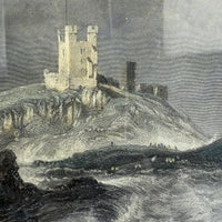Thumbnail for Antique Hand-Colored Lithographs Dunstanborough Castle & Tynemouth Pair Prints4