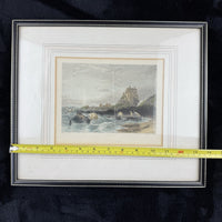 Thumbnail for Pair Antique c.1830s Thomas Allom Engravings pr Bamborough & Holy Island Castle.15