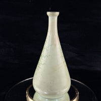 Thumbnail for Antique Cherub Porcelain Vase Hand Decorated Putti Scene Gold Green Gilt decor9