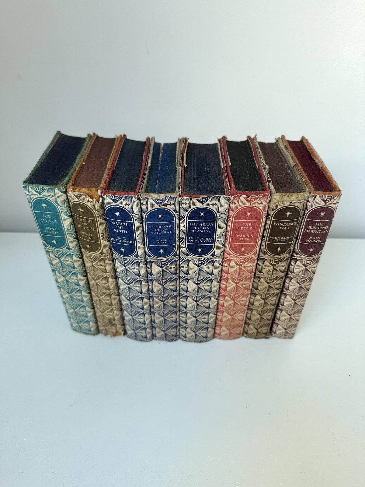 Companion Book Club Set of 8 Hardbacks Patterned Dust Jackets Ice Palace Rock1