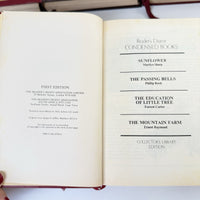 Thumbnail for Reader’s Digest Condensed 1980s Books Set x7 Red Leatherette Bookshelf Deco9