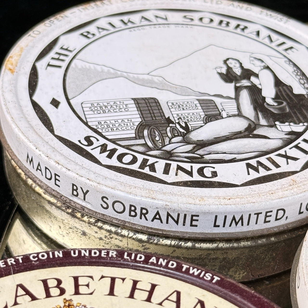 Rare 10* Dunhill Balkan Sobranie Smoking Tobacco Tin Lot Vintage Collectible UK9