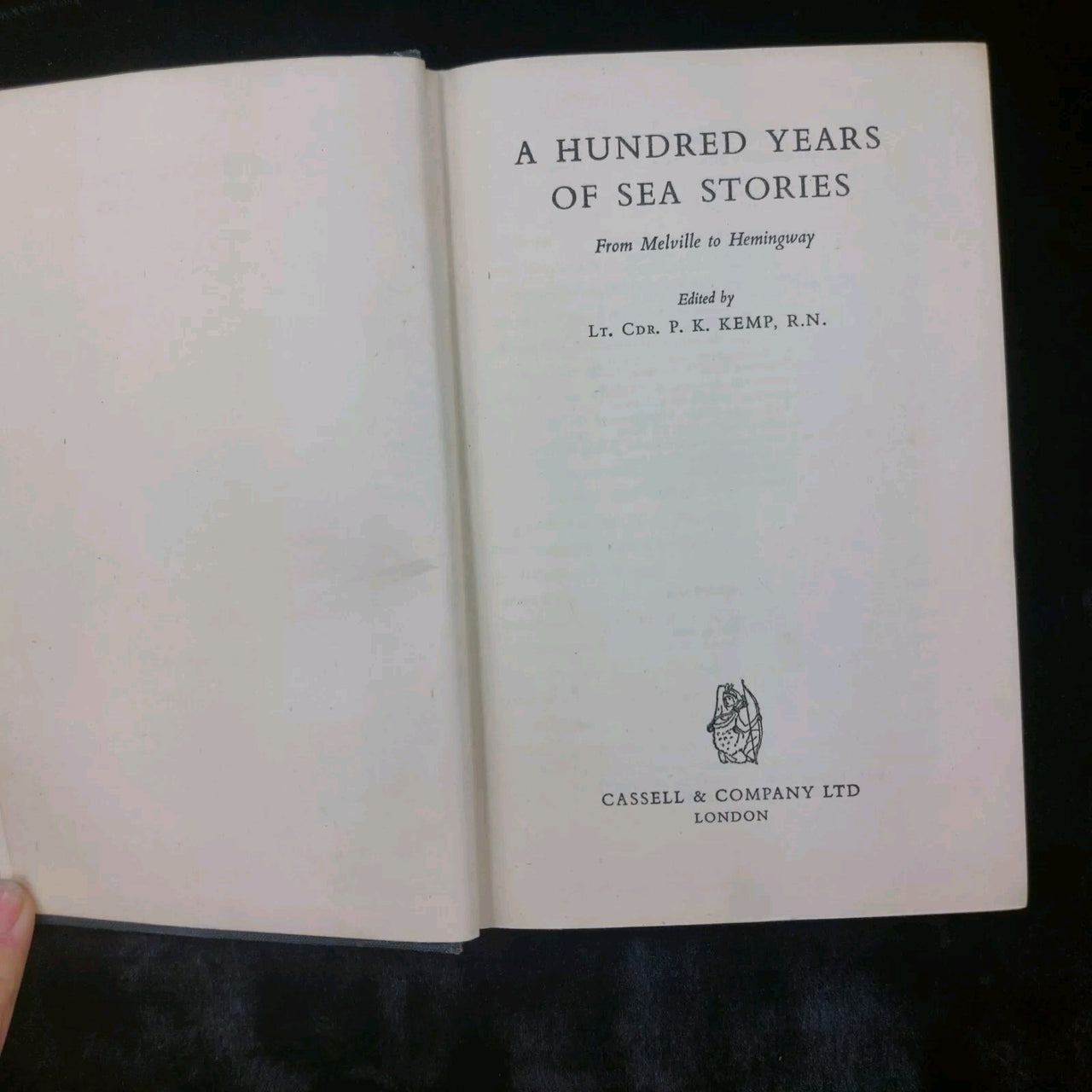 First Edition A Hundred Years of Sea Stories Cassell Hardcover  1955 2
