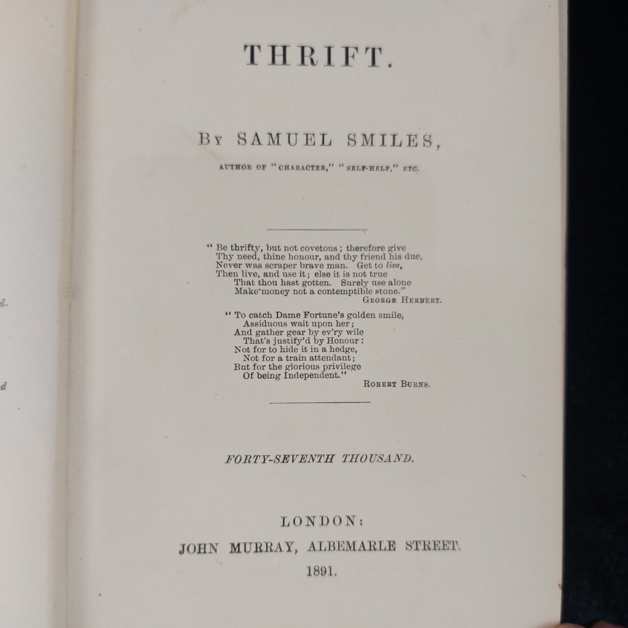Thrift by Samuel Smiles, Hardcover, Acceptable, 1891 Condition United Kingdom6