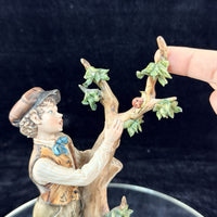 Thumbnail for Capodimonte Volta Boy with Tree Figurine Hand Painted Italian Porcelain See Pics10