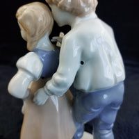 Thumbnail for Grafenthal Porcelain Figurine GDR Boy & Girl German Vintage Art  Germany. 7.5in5