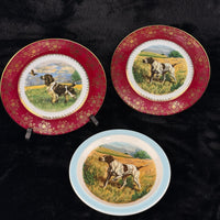 Thumbnail for Odette Degrain Delorge Limoges France Hunting Dog Plates Set of 3 8