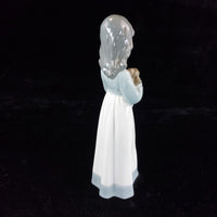 Thumbnail for Elegant NAO by Lladró Figurine - Girl with Puppy (1990) bookcase figure Spain6