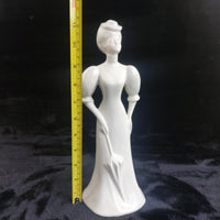 Thumbnail for Art Deco Style White Porcelain Lady with Umbrella Figurine 11