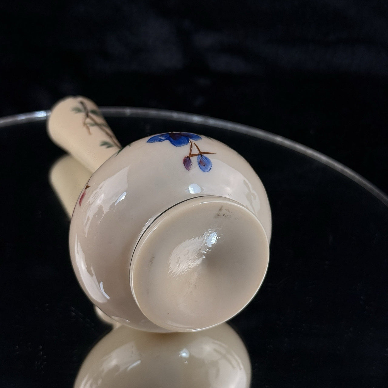 Milk Antique Porcelain Bud Vase Floral Branch Art Nouveau Style decor China8