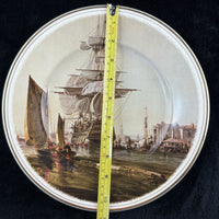 Thumbnail for John Ward China Bone Plates Set of 2 Whalers & Return to Harbour Nautical Ship5