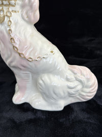 Thumbnail for Antique Staffordshire Porcelain Pink and White  Pair King Charles Spaniel decor15