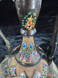 Thumbnail for One-of-a-Kind Hand-Painted Large Copper Pitcher & Tray/plate Set see the pics.9