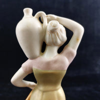 Thumbnail for Royal Dux Silky   Figurine  Porcelain -Woman with Water Jug and Dog 1960–1978 .7