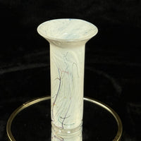 Thumbnail for Snogebæk Bornholm Glashtte Art Glass Vase Denmark White Swirl 6.5” Signed Brand1