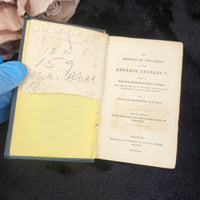 Thumbnail for Robertson History Charles V Book Acceptable  1845  Worn Gold Gilt Spine Halifax6