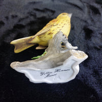 Thumbnail for Mauri Yellow Bird Hammer Figurine Porcelain Hand Painted Collectible 5
