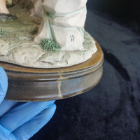 Thumbnail for Very Large figurine Capodimonte 'The Card Players' Friends group pics see decor21