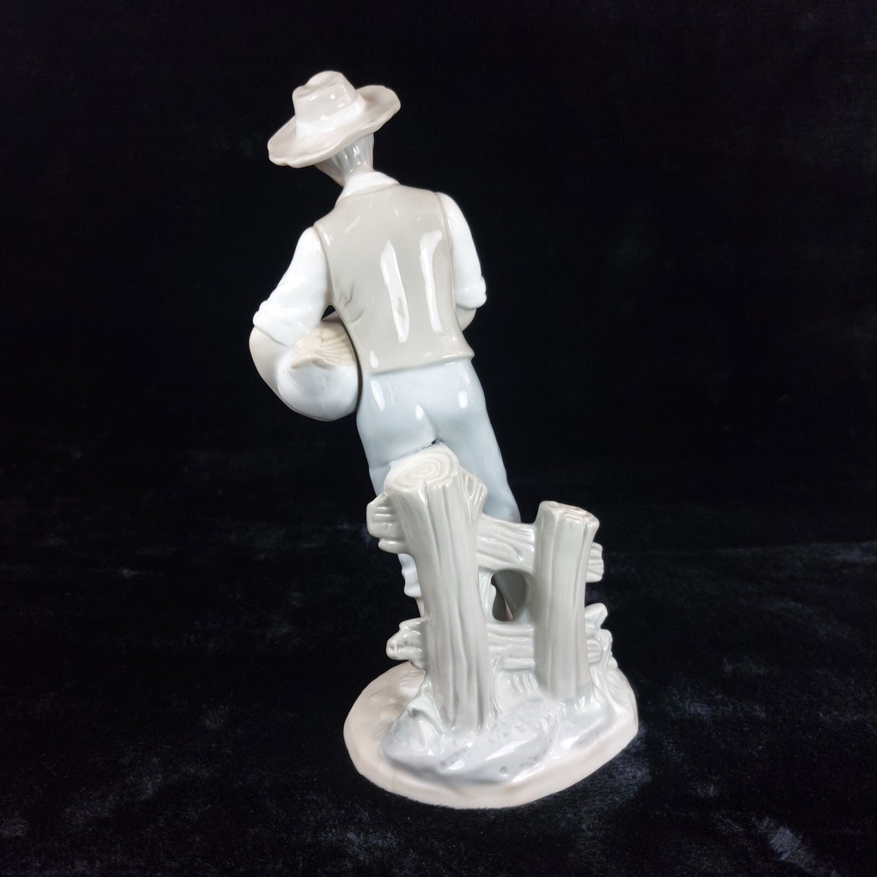 Rare Porcelain Boy Figurine with Geese, 9.25" Shudehill Giftware Farm Scene6